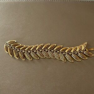 Gold wide bracelet